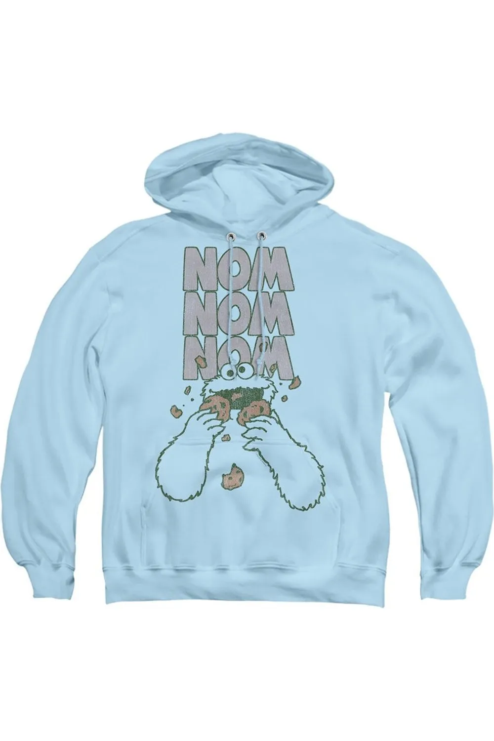 Sesame Street Nom Nom Adult Pull Over Hoodie