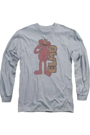 Sesame Street Vintage Elmo Long Sleeve Adult Tee / T-Shirt