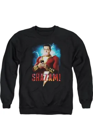Shazam Movie Blowing Up Adult Crewneck Sweatshirt