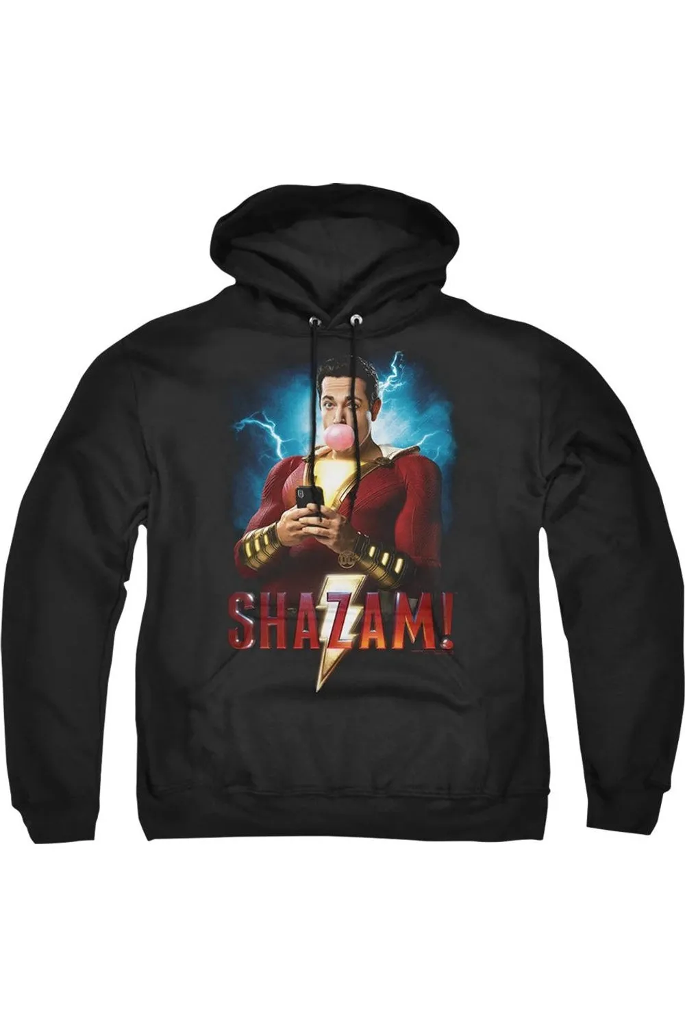 Shazam Movie Blowing Up Adult Pull Over Hoodie / Hooded Sweatshirt