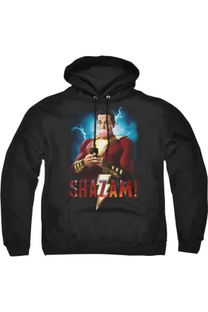 Shazam Movie Blowing Up Adult Pull Over Hoodie / Hooded Sweatshirt