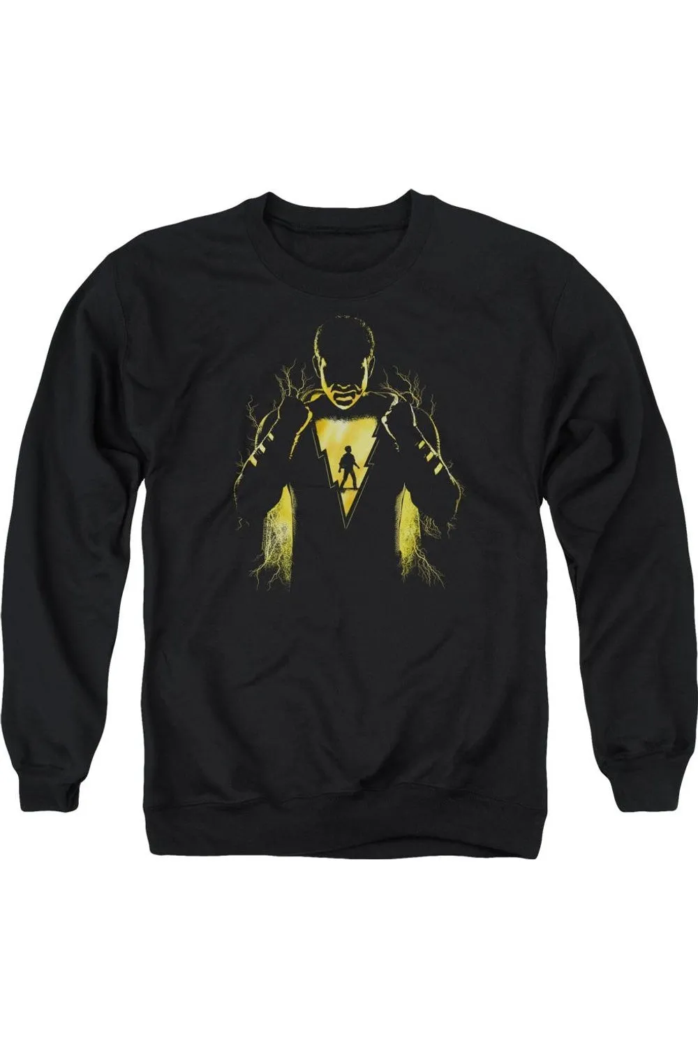 Shazam Movie Whats Inside Adult Crewneck Sweatshirt