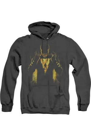 Shazam Movie Whats Inside Adult Heather Hoodie / Hooded Sweatshirt