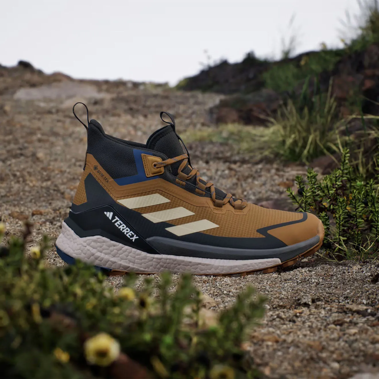 Shoes Adidas Terrex Men Adidas Terrex Free Hiker Shoes 2 Brown / Black / Blue