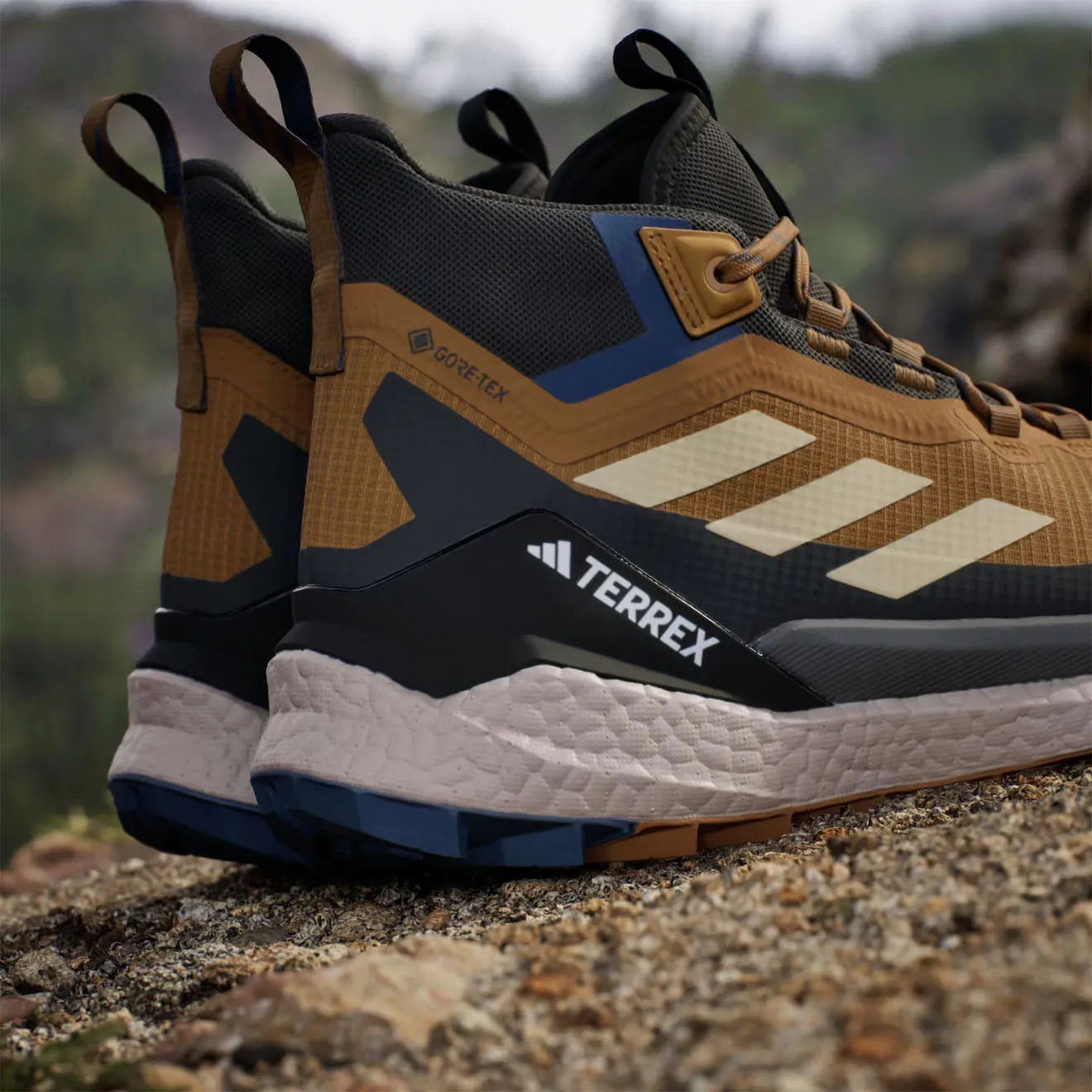 Shoes Adidas Terrex Men Adidas Terrex Free Hiker Shoes 2 Brown / Black / Blue