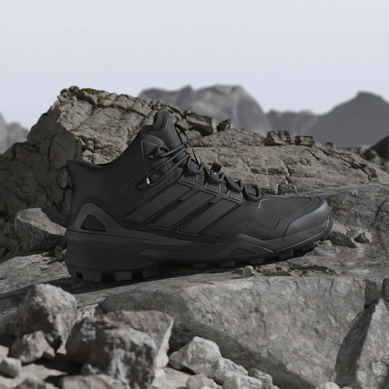 Shoes Adidas Terrex Men Adidas Terrex  Hiking boots Skychaser Mid Black