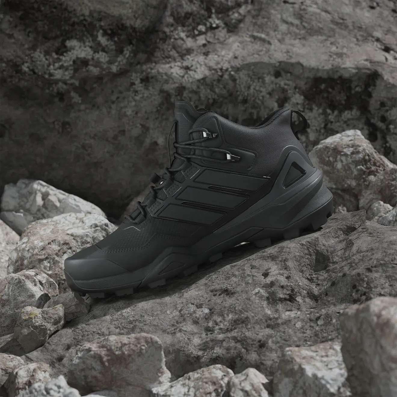 Shoes Adidas Terrex Men Adidas Terrex  Hiking boots Skychaser Mid Black