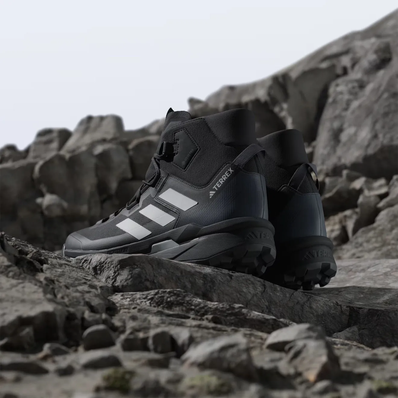 Shoes Adidas Terrex Men Adidas Terrex Skychaser Tech GORE-TEX Hiking Shoes Core Black / Grey