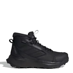 Shoes Adidas Terrex Men Adidas Terrex Winter Leather Mid Cut Boots Core Black / Core Black / Grey Four