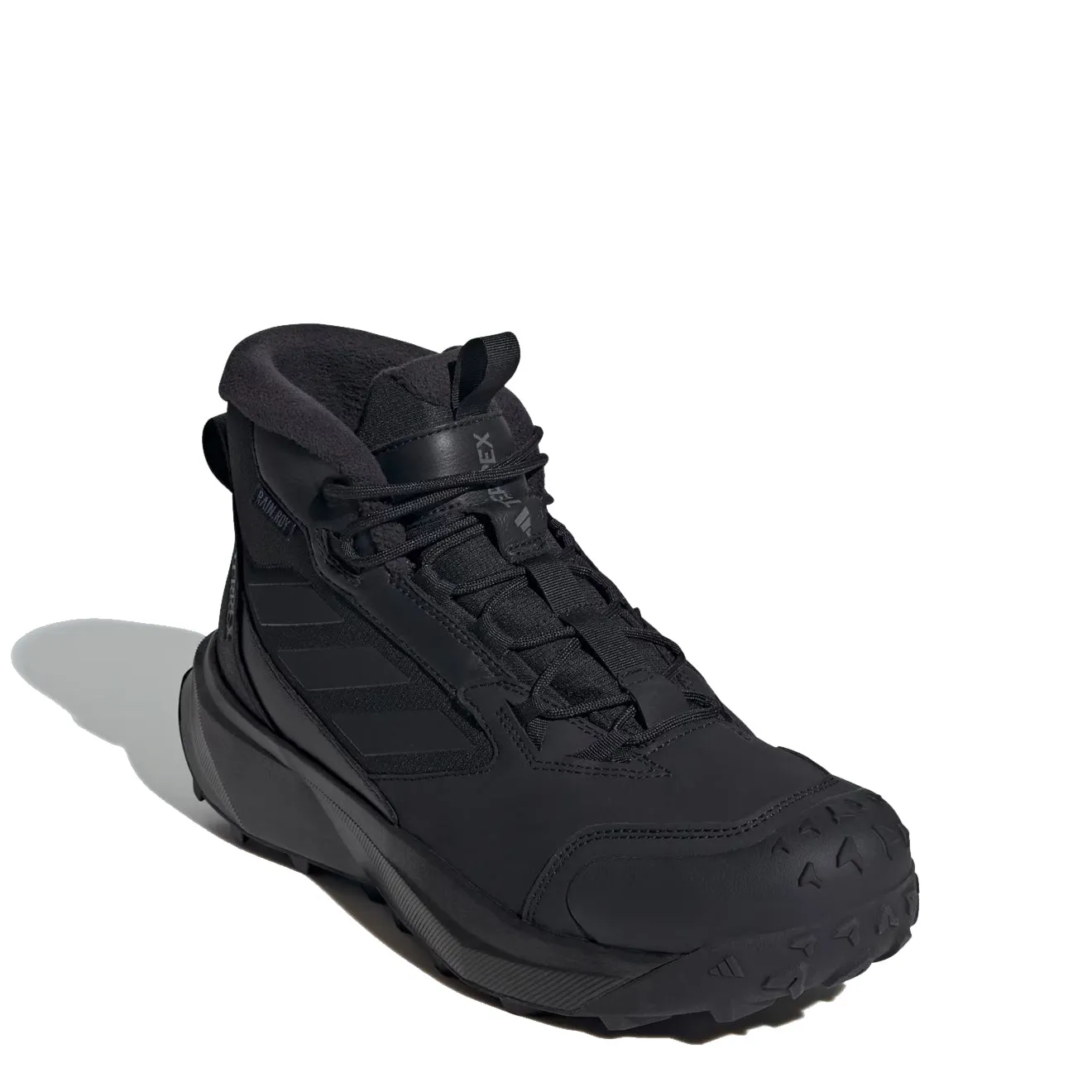Shoes Adidas Terrex Men Adidas Terrex Winter Leather Mid Cut Boots Core Black / Core Black / Grey Four