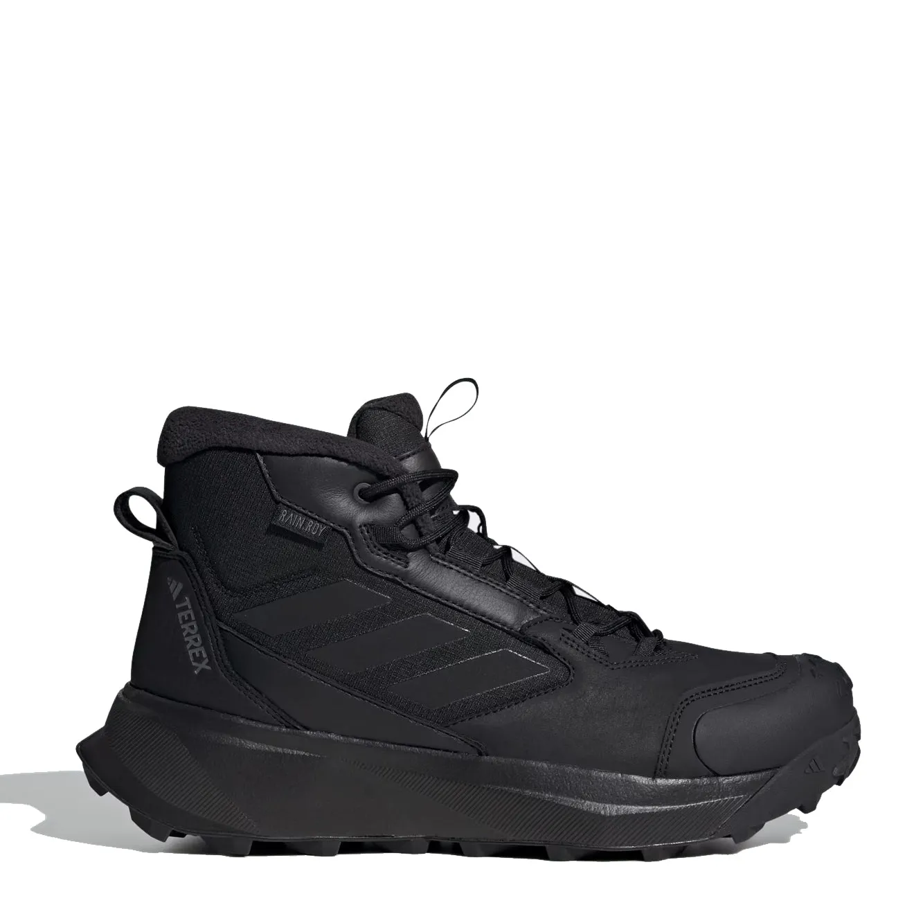 Shoes Adidas Terrex Men Adidas Terrex Winter Leather Mid Cut Boots Core Black / Core Black / Grey Four