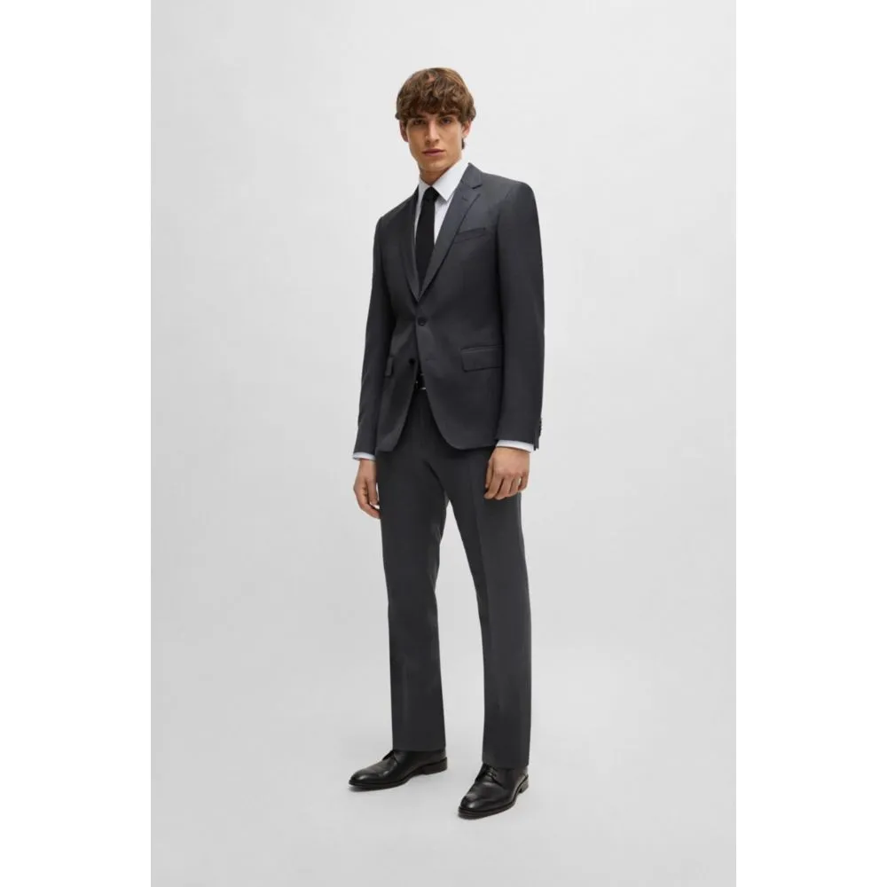 Single-breasted jacket in virgin-wool serge