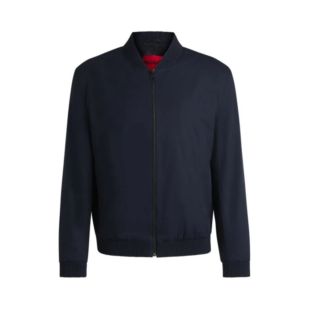 Slim-fit jacket in stretch cotton
