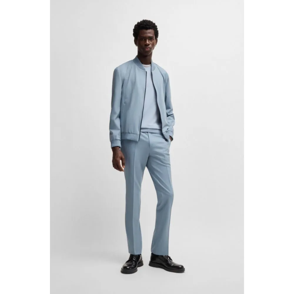 Slim-fit jacket in stretch-wool