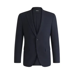 Slim-fit suit in a performance-stretch wool blend