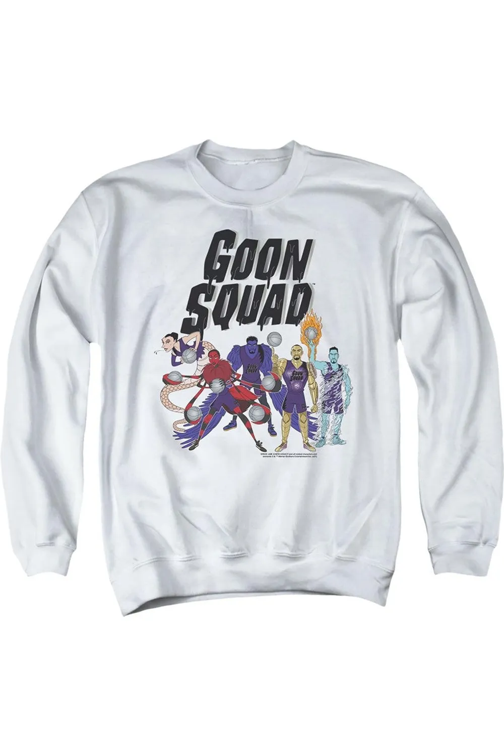 Space Jam 2 Goon Squad Group Adult Crewneck Sweatshirt