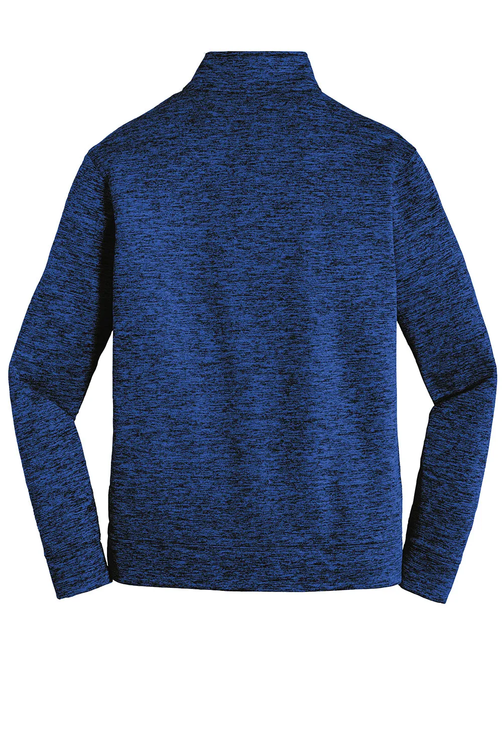 Sport-Tek Mens Electric Heather Moisture Wicking Fleece 1/4 Zip Sweatshirt - Dark Royal Blue Electric
