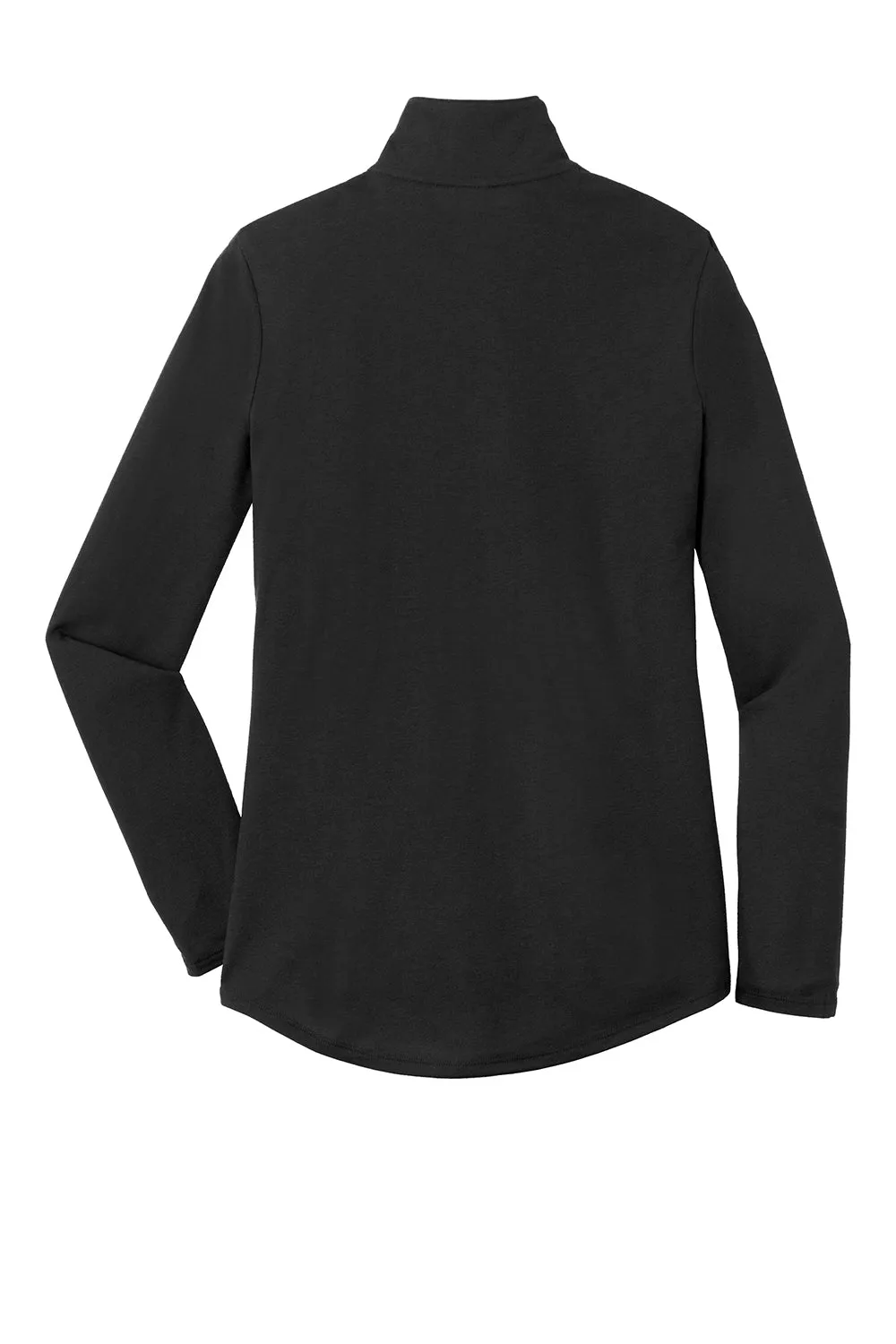 Sport-Tek Womens Moisture Wicking 1/4 Zip Sweatshirt - Black