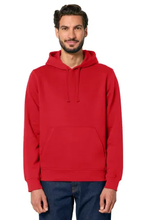 Stanley/Stella Mens Drummer 2.0 Hooded Sweatshirt Hoodie w/ Pouch Pocket - Red