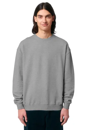 Stanley/Stella Mens Ledger Dry Crewneck Sweatshirt - Heather Grey