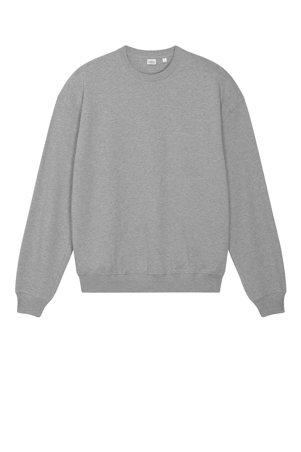 Stanley/Stella Mens Ledger Dry Crewneck Sweatshirt - Heather Grey