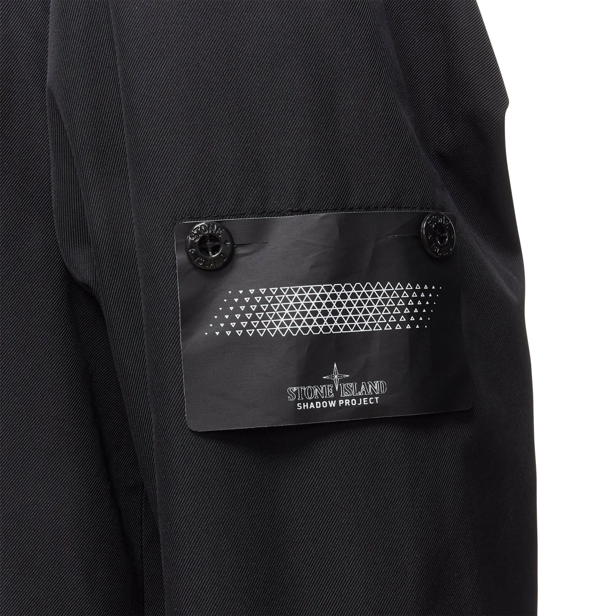 Stone Island shadow project technical nylon logo patch blazer jacket