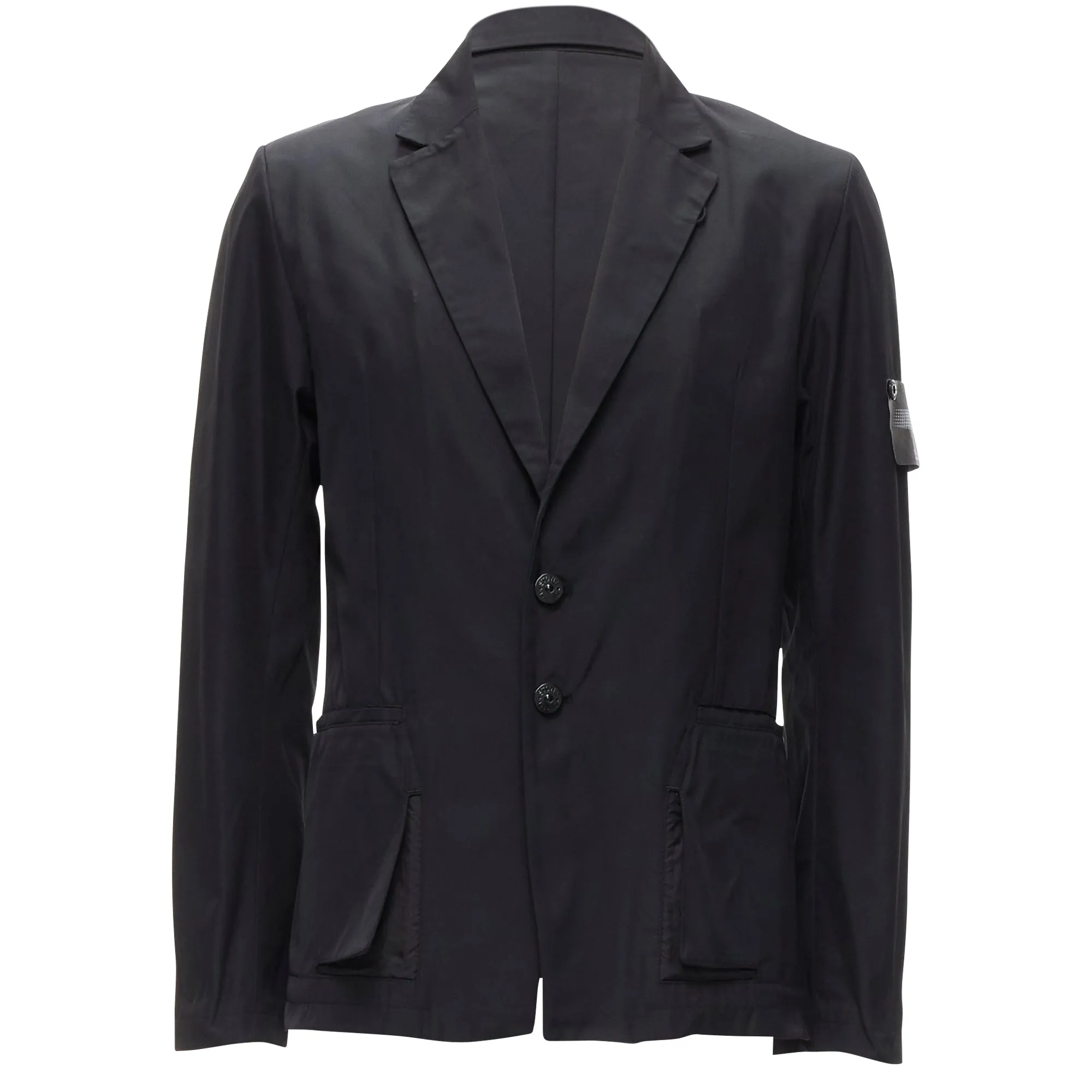 Stone Island shadow project technical nylon logo patch blazer jacket