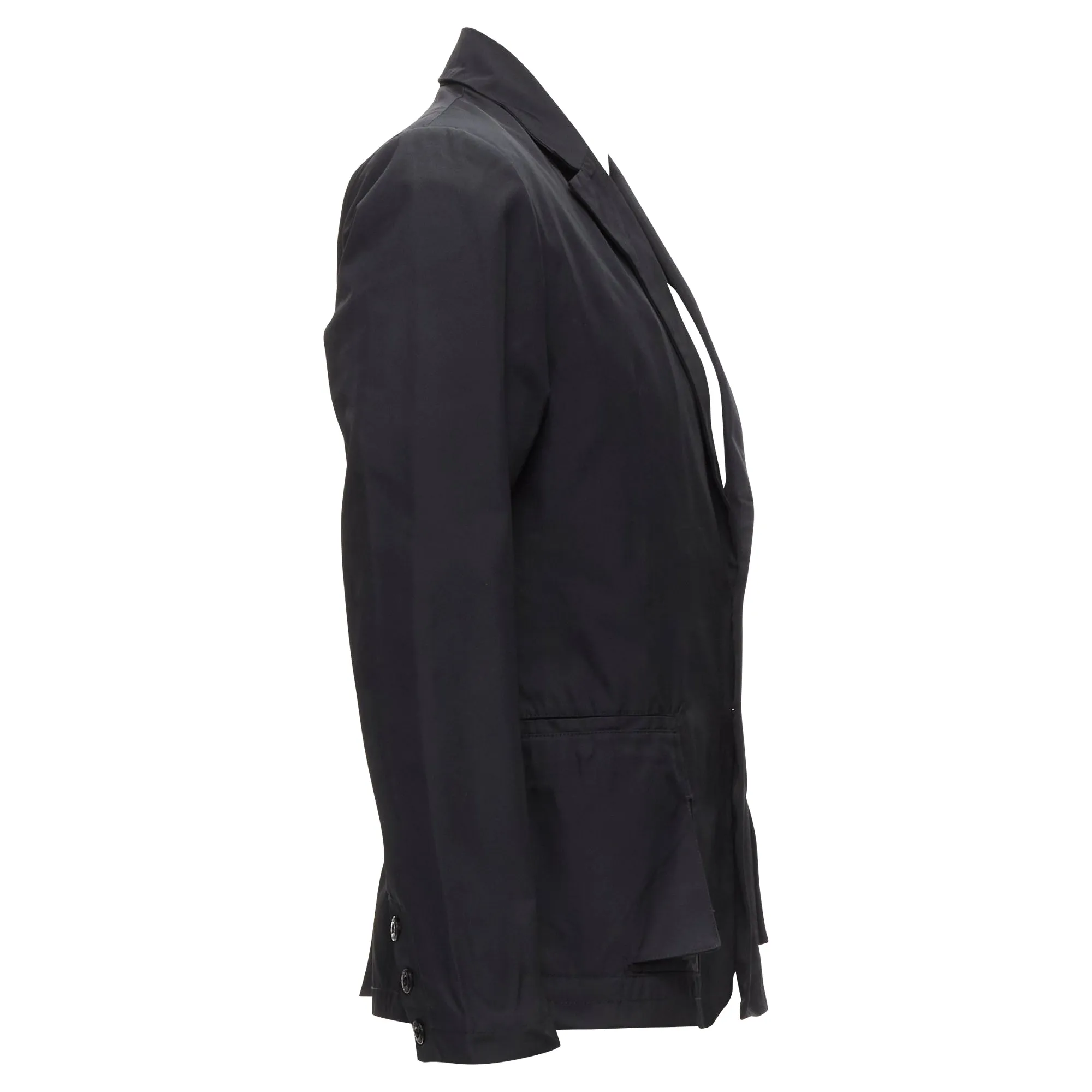 Stone Island shadow project technical nylon logo patch blazer jacket