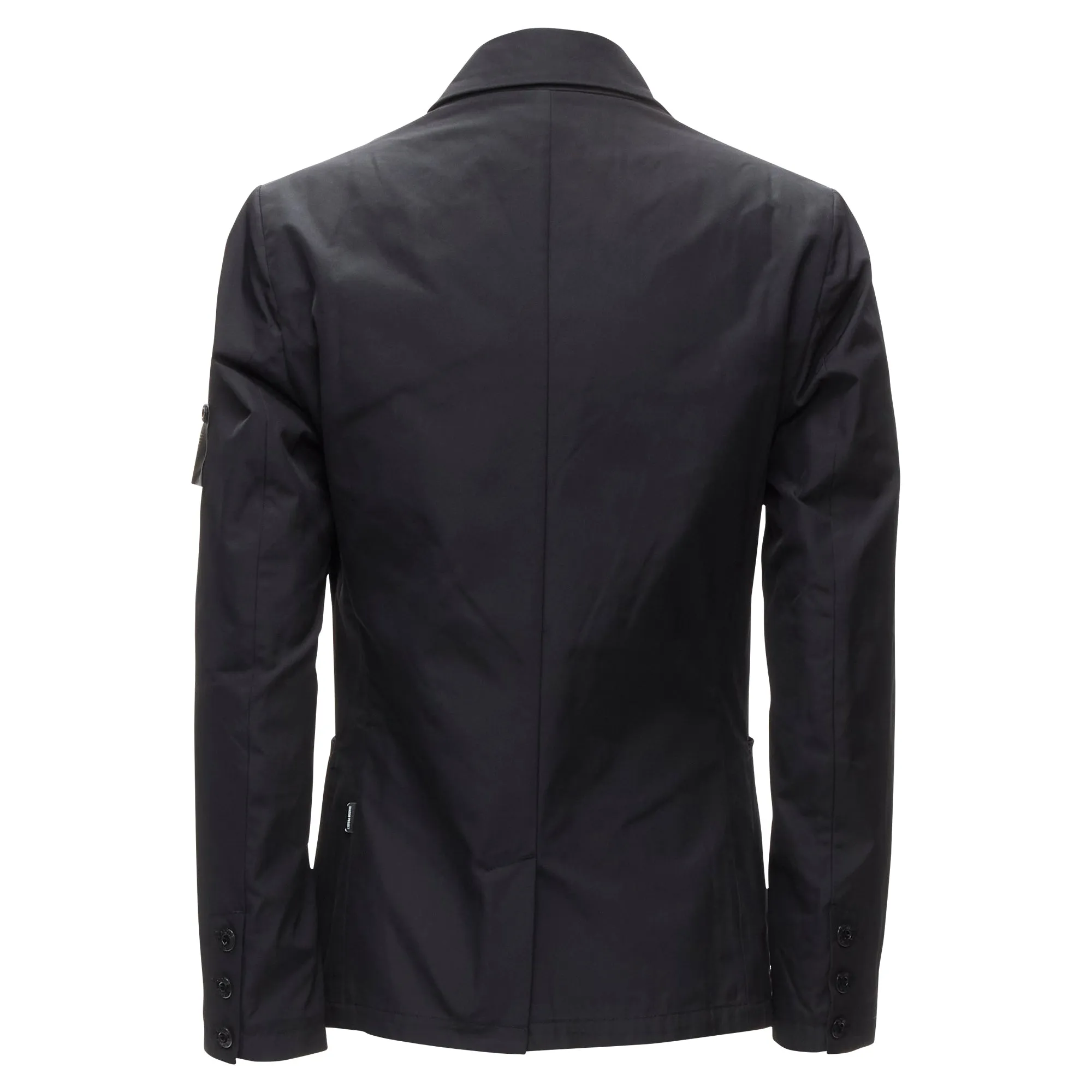 Stone Island shadow project technical nylon logo patch blazer jacket