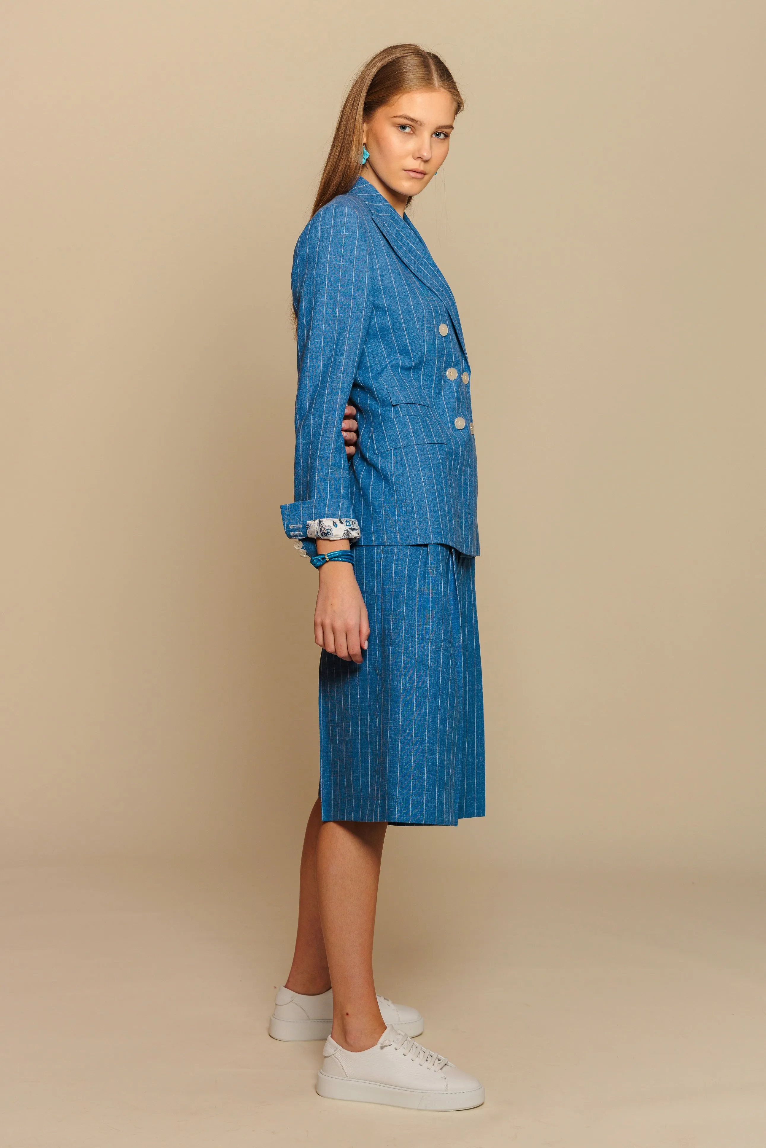 Suit "SOHO" / Superfine Linen, Wool & Silk by Solbiati