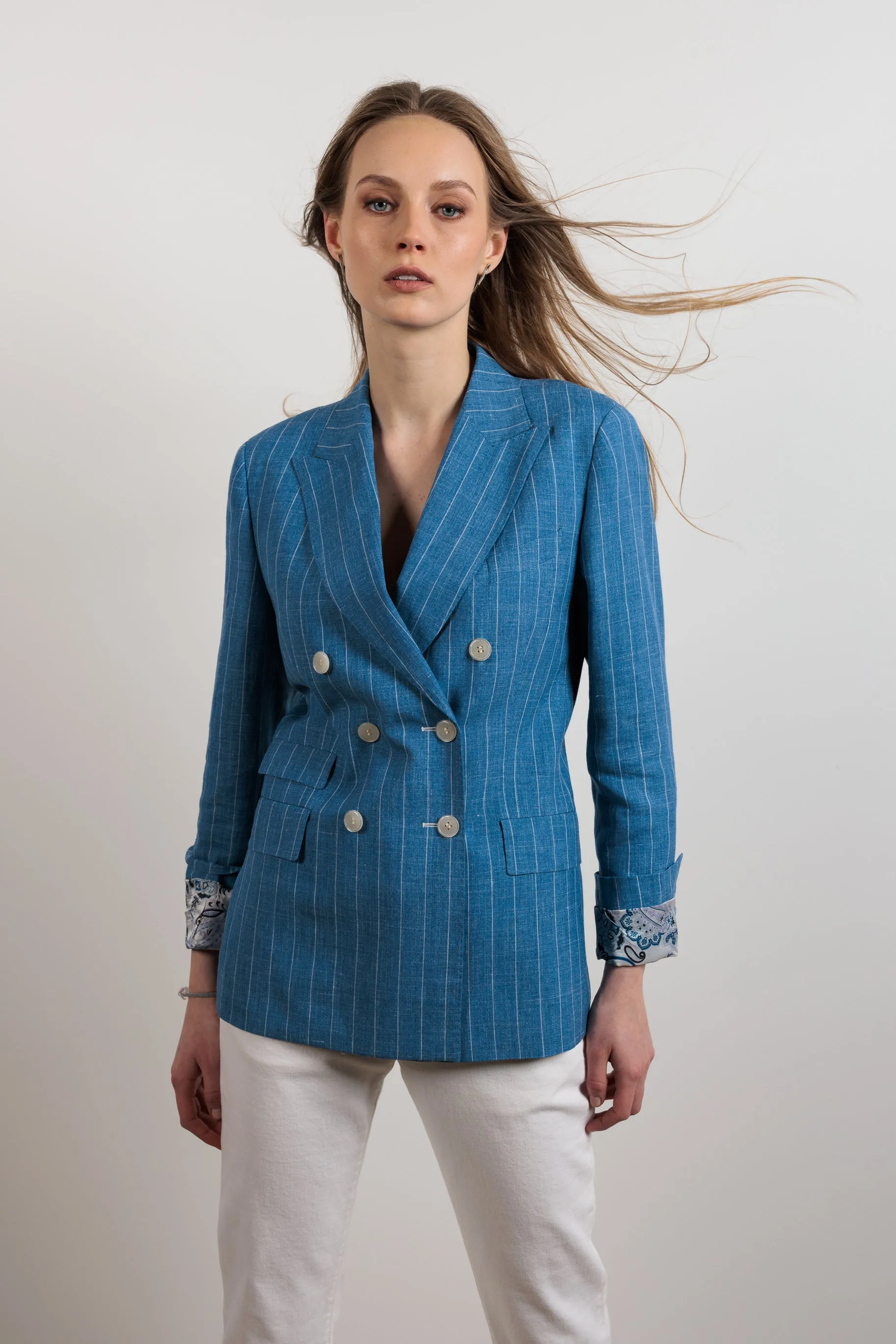Suit "SOHO" / Superfine Linen, Wool & Silk by Solbiati