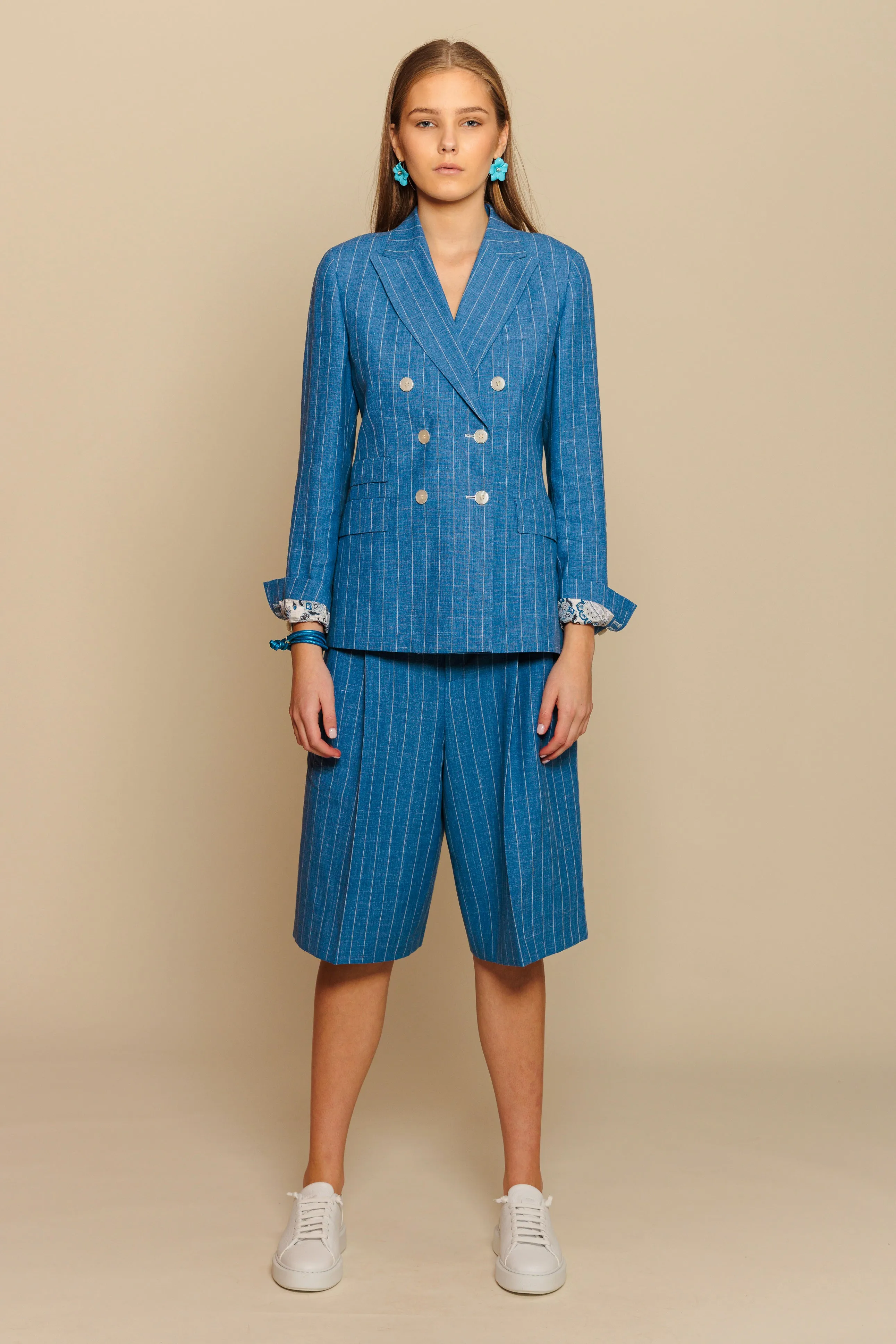 Suit "SOHO" / Superfine Linen, Wool & Silk by Solbiati