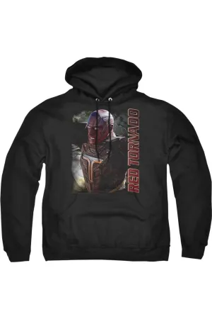 Supergirl Red Tornado Adult Pull Over Hoodie / Hooded Sweatshirt