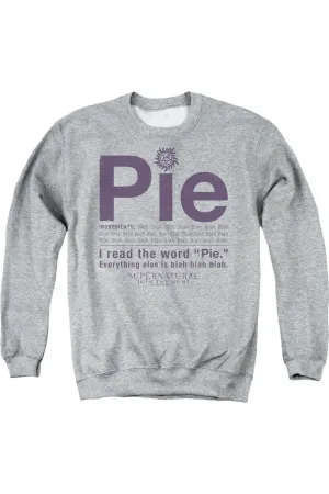 Supernatural Pie Adult Crewneck Sweatshirt