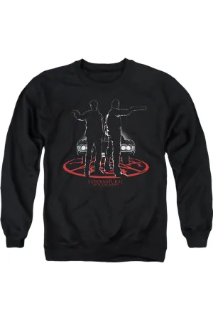 Supernatural Silhouettes Adult Crewneck Sweatshirt