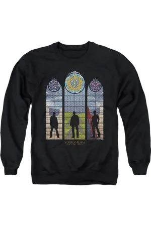 Supernatural Stained Glass Adult Crewneck Sweatshirt