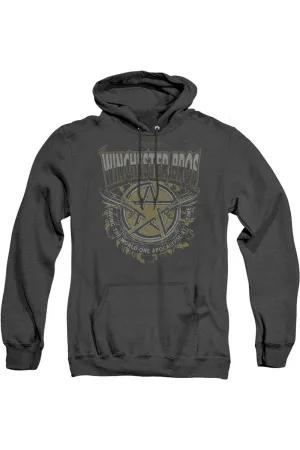 Supernatural Winchester Bros Adult Heather Hoodie / Hooded Sweatshirt