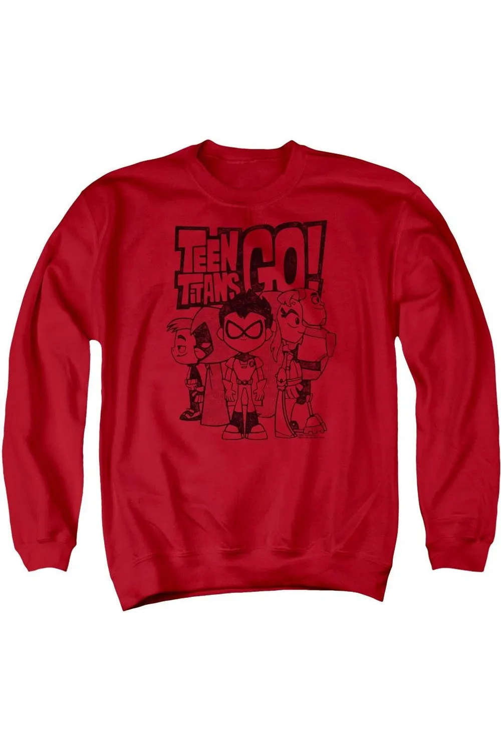 Teen Titans Go Team Up Adult Crewneck Sweatshirt
