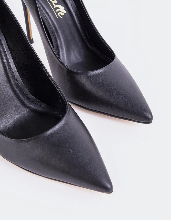 Teeva Black Leather
