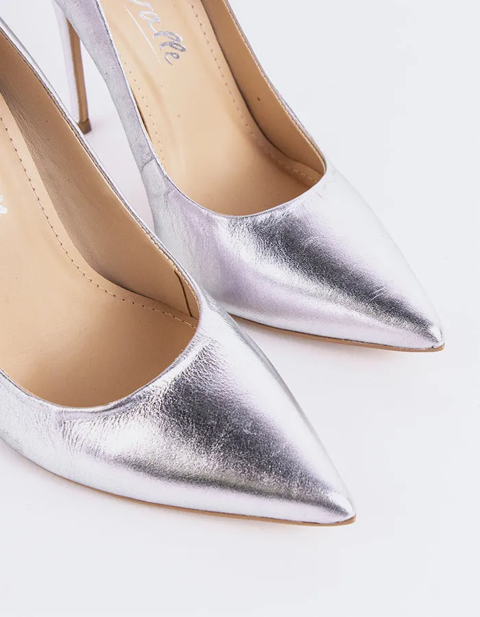 Teeva Silver Leather