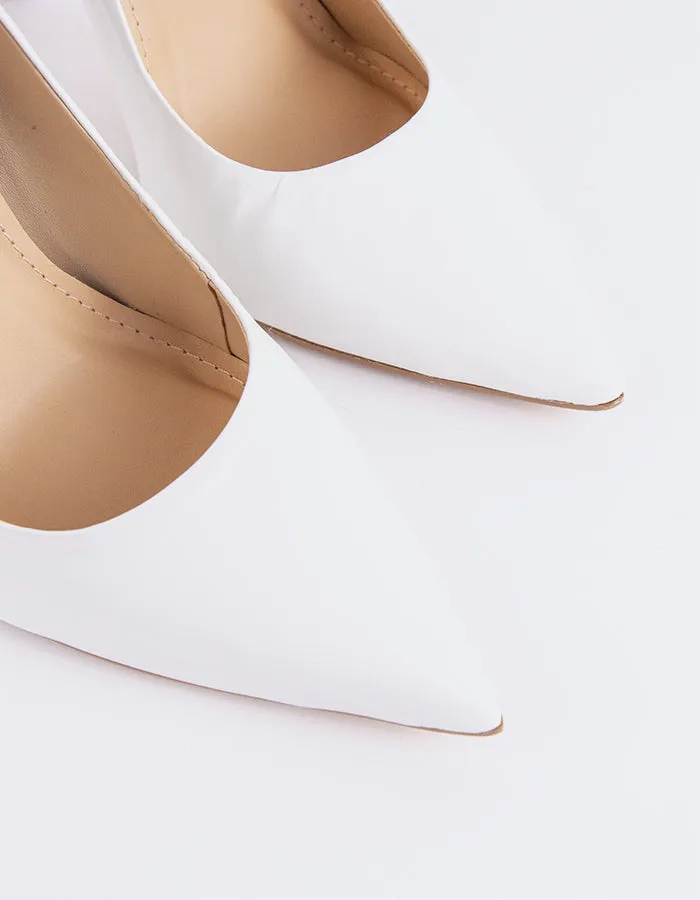 Teeva White Leather