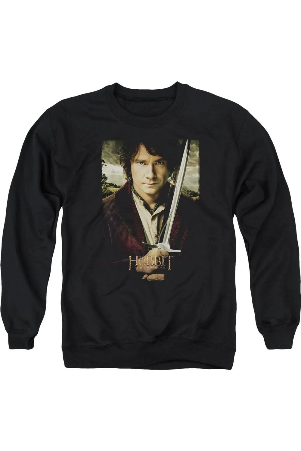 The Hobbit Baggins Poster Adult Crewneck Sweatshirt