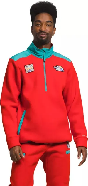 The North Face Alpine Polartec 200 NF0A7UJ8OW7 Sweatshirt Men Red 1/4 Zip SGN939