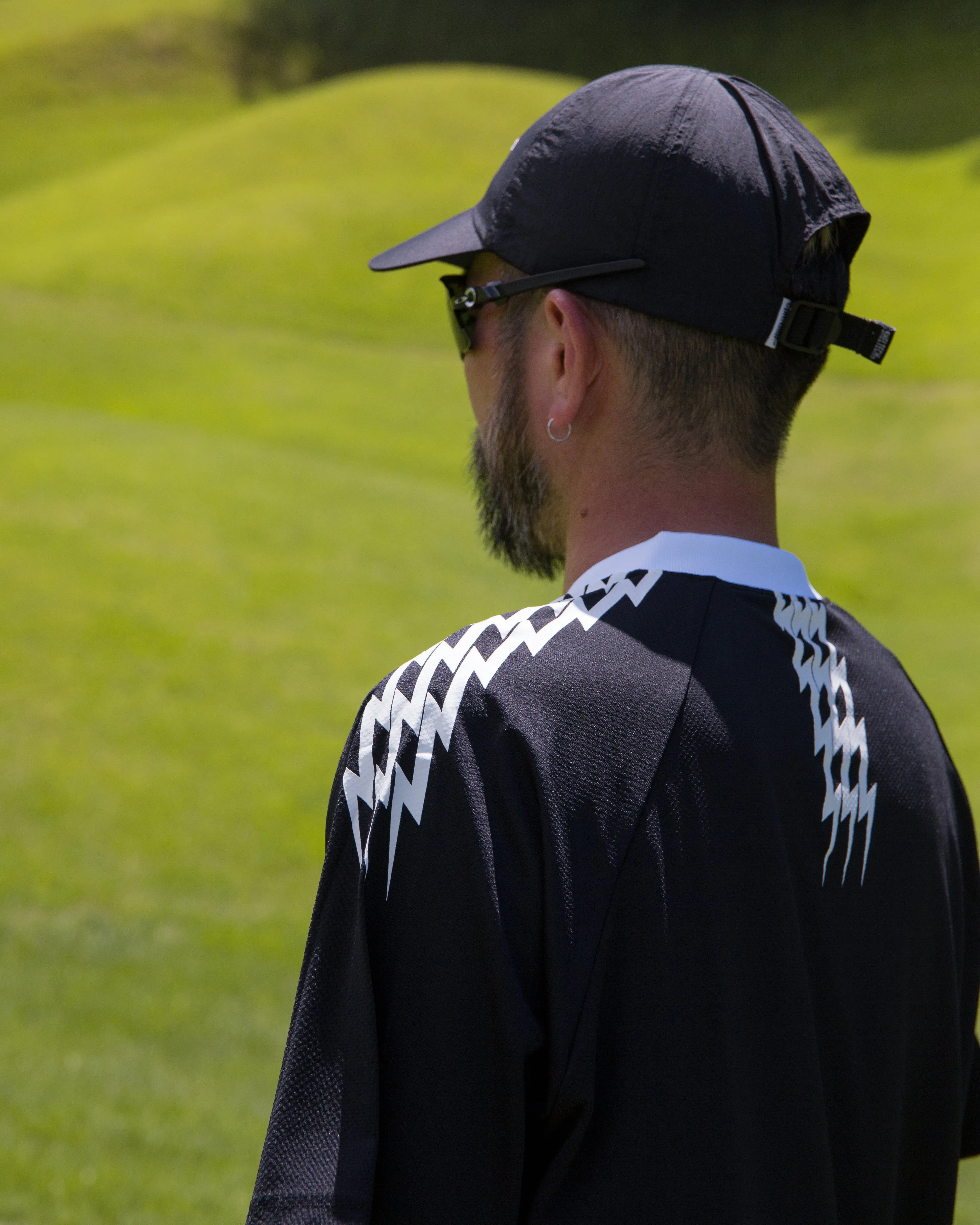 #THUNDER STRIPES HENRY POLO BLACK