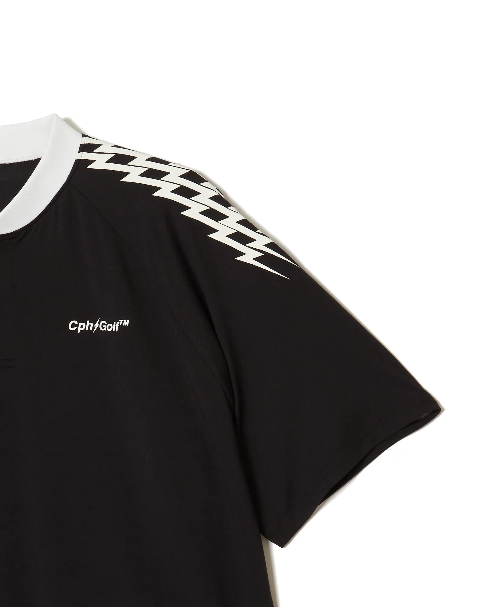 #THUNDER STRIPES HENRY POLO BLACK