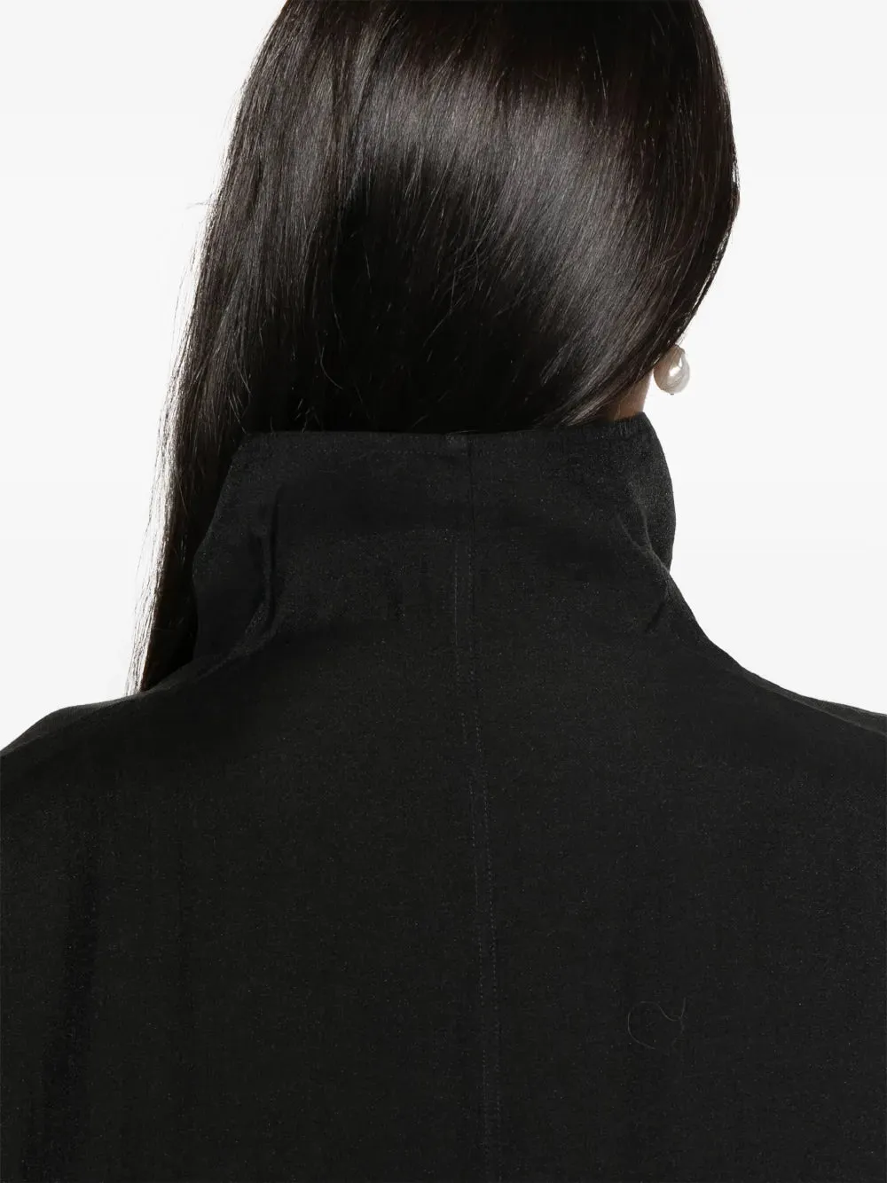 TOTEME - Women Lyocell Blend Funnel-Neck Organza Blouse Clothing_toteme