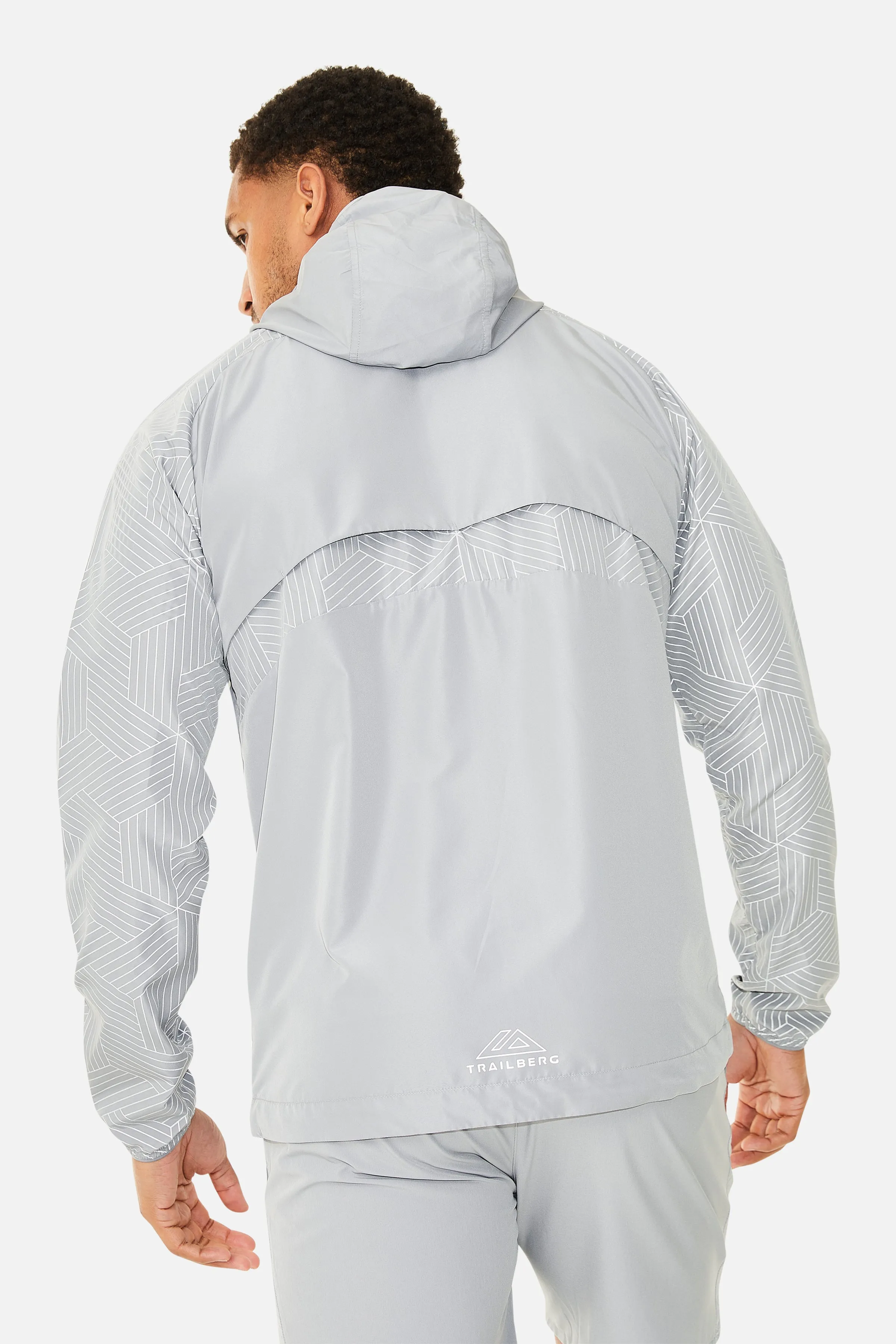 Trailberg Axis Jacquard Windbreaker - Grey