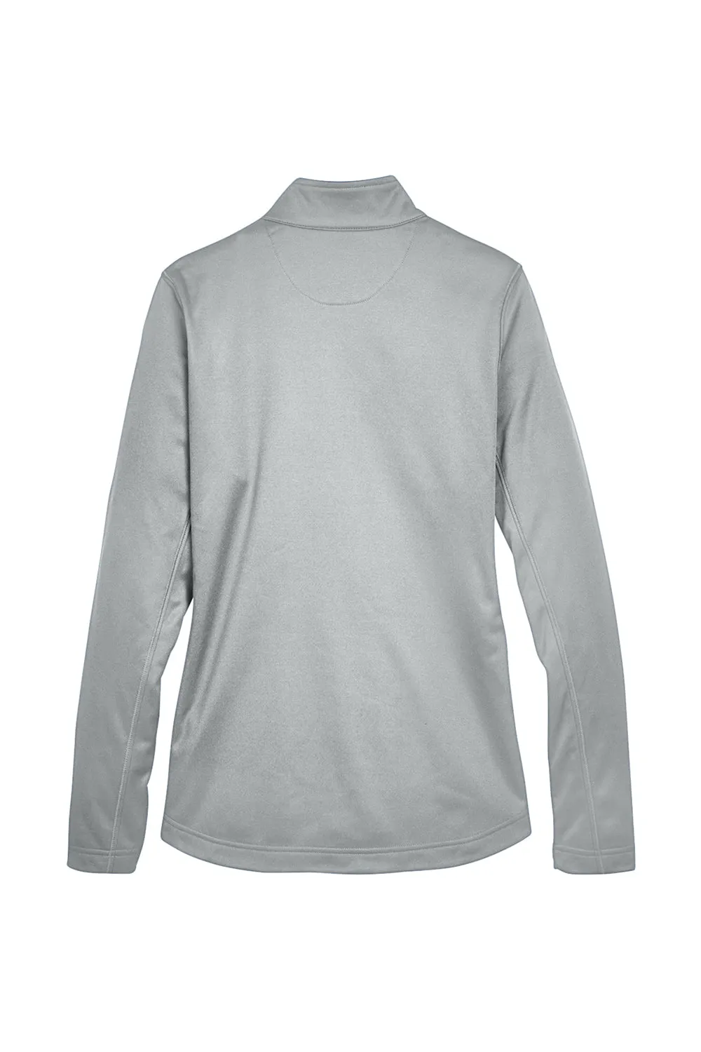 UltraClub Womens Cool & Dry Moisture Wicking 1/4 Zip Sweatshirt w/ Pocket - Grey
