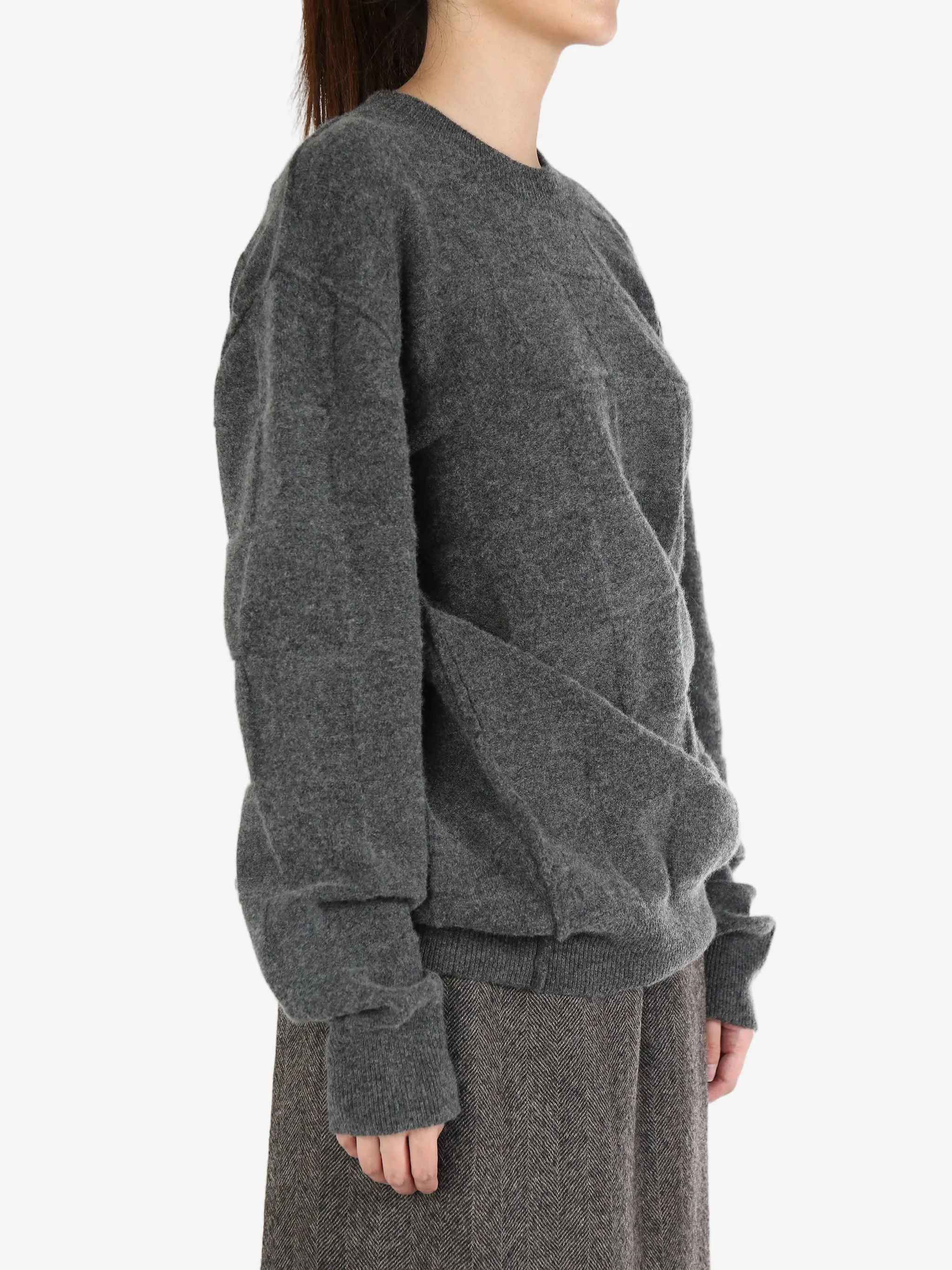 UMA WANG - Women Check Long Sleeve Top Clothing_uma-wang
