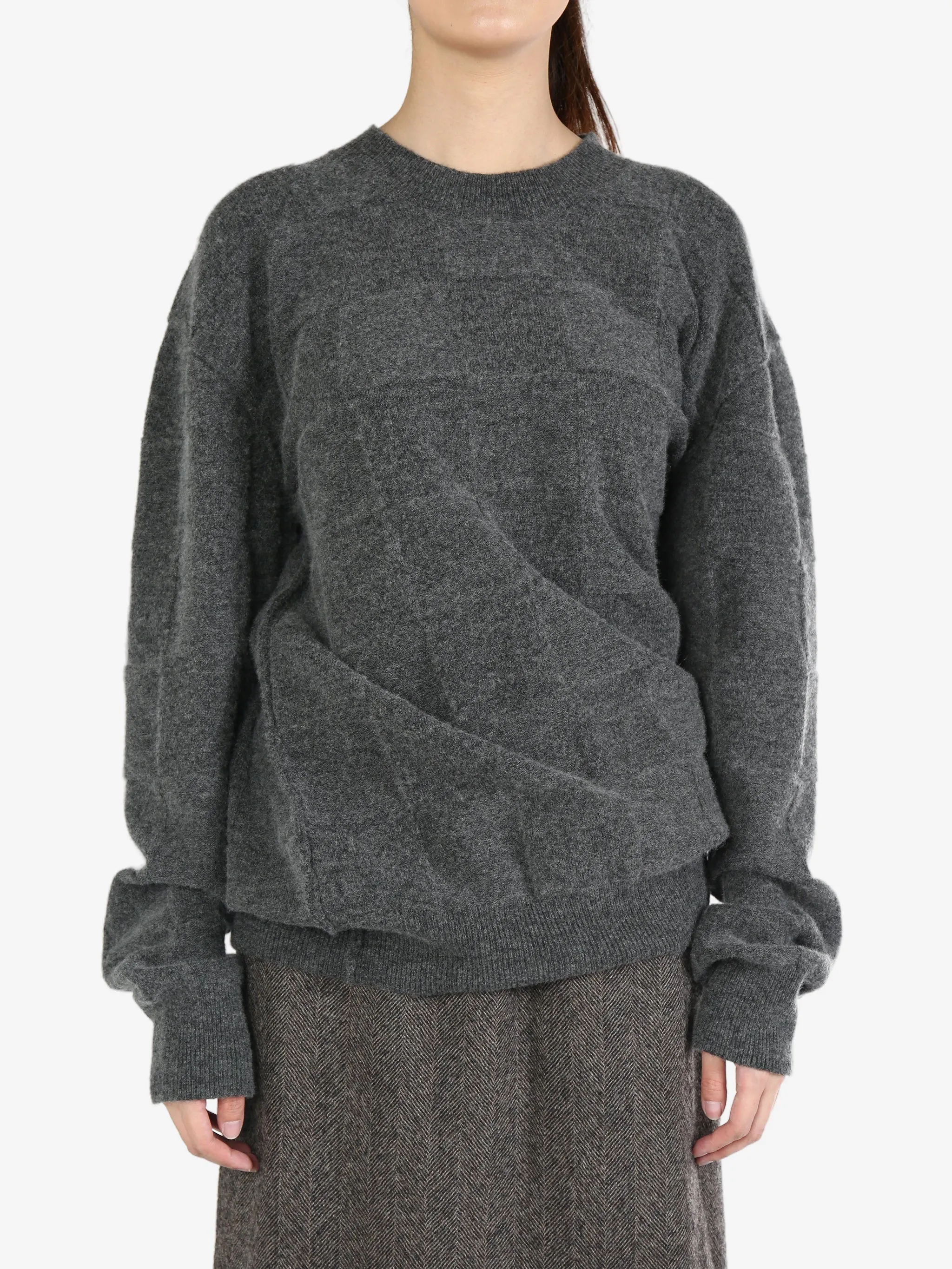 UMA WANG - Women Check Long Sleeve Top Clothing_uma-wang